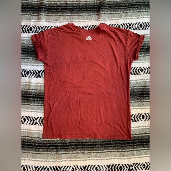 Adidas Red Tshirt Size L - Picture 2 of 4